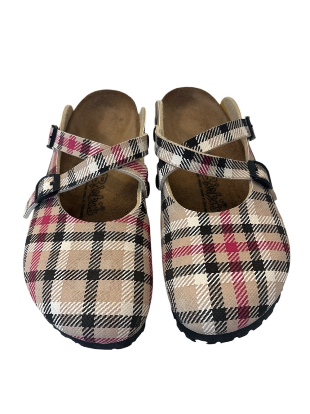 Birki’s Dorian Clogs, by Birkentock- Pink & Beige, Size 39
